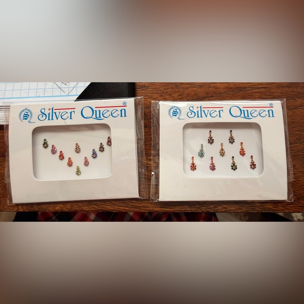Gold and Multicolor Fancy Bindis